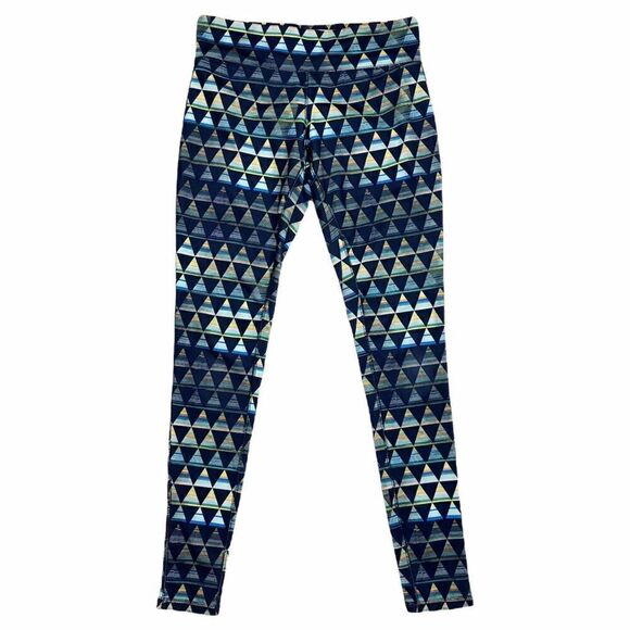 Mossimo Supply Co. Pants - Mossimo Blue Green Triangle Geometric Workout Athleasure Leggings Size Small